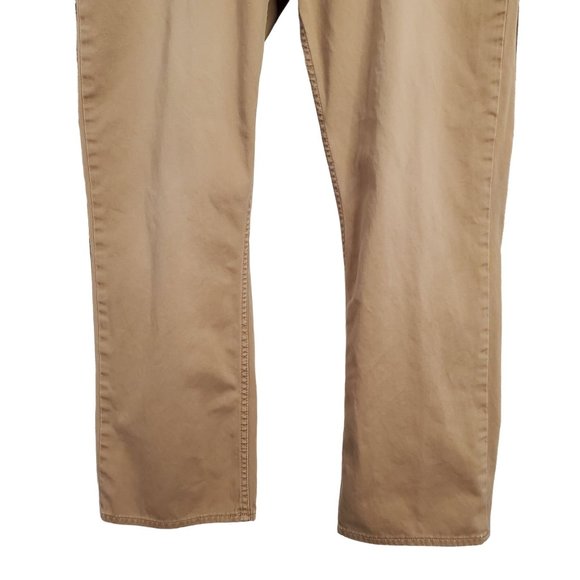 Polo Ralph Lauren Mens Size 38/30 Pants Classic Straight 650 Chino Khaki Tan - Picture 4 of 13